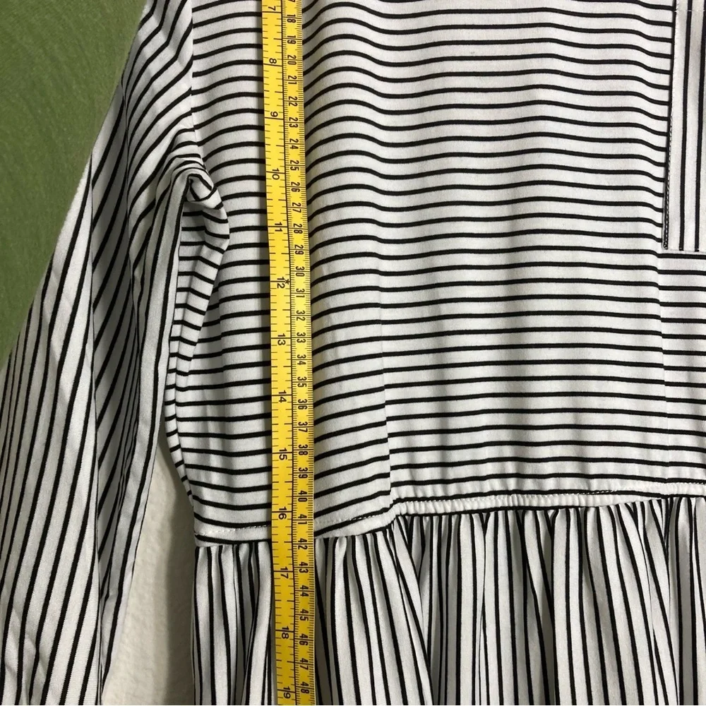 NWT Merokeety Striped Prairie Dress - Black/White - Large - Picture 4 of 10